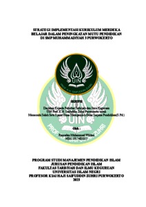 STRATEGI IMPLEMENTASI KURIKULUM MERDEKA BELAJAR DALAM PENINGKATAN MUTU ...